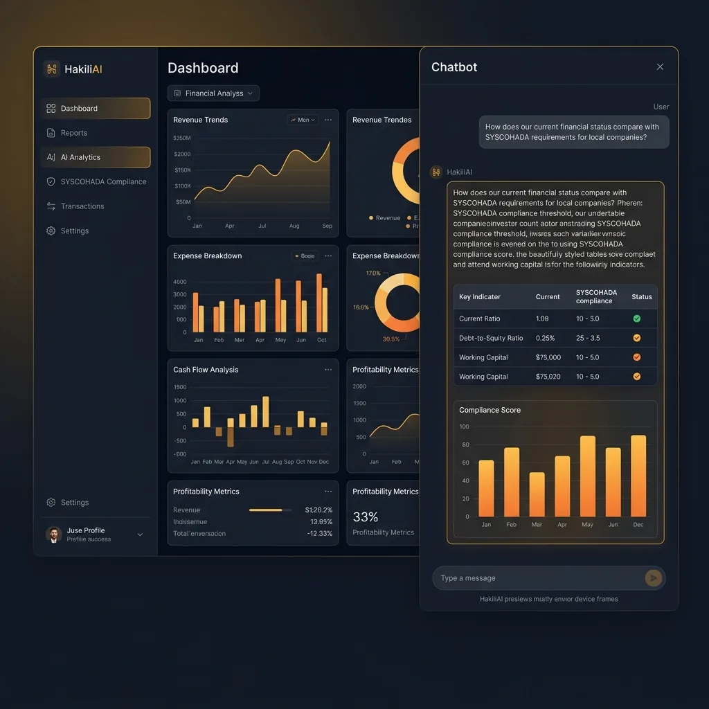 HakiliAI Desktop App UI Mockup