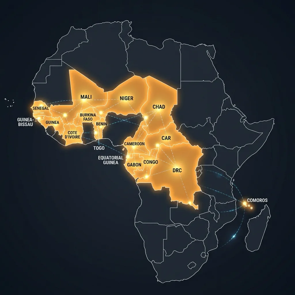 SYSCOHADA Africa Map
